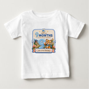 Camiseta Para Bebê 9 Meses Marco do Bebê Pequeno Explorador