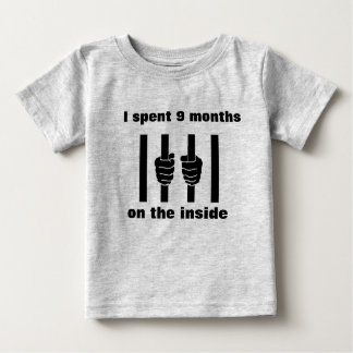 Camiseta Para Bebê 9 meses na Dentro