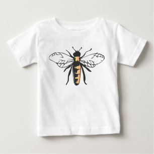Camiseta Para Bebê A abelha do mel da abelha Bumble o Apidae da