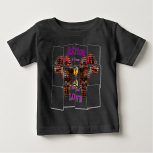 Camiseta Para Bebê A África é onde encontrei o Amor