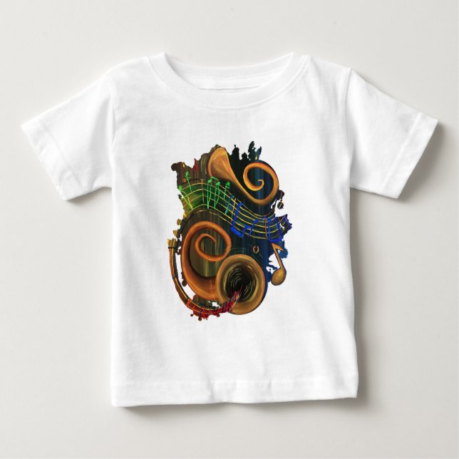 Camiseta Para Bebê A ART da Música (Frente)