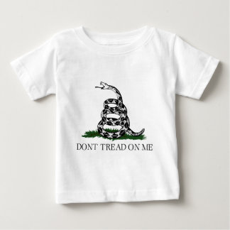 Camiseta Para Bebê A bandeira de Gadsden "não pisa em mim "
