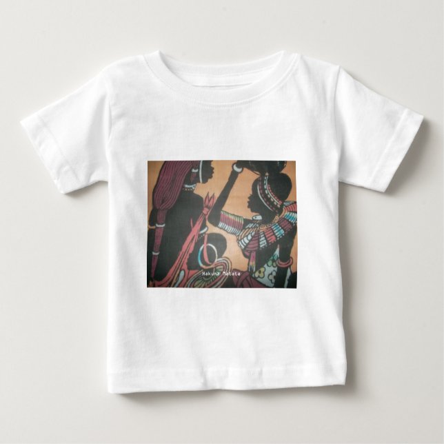 Camiseta Para Bebê A Beleza Eterno da Tradição Maasai (Frente)