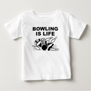 Camiseta Para Bebê A boliche é vida