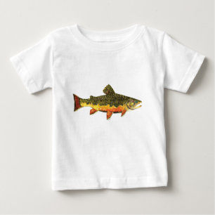 Camiseta Para Bebê A Bonita Truta Brook