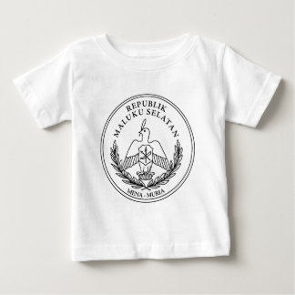 Camiseta Para Bebê A brasão da república de Molucanos sul