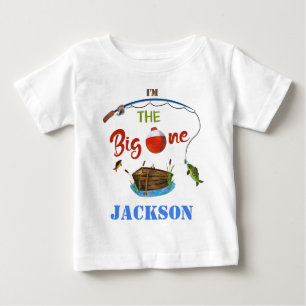 Camiseta Para Bebê A camiseta de bebê Boy O-fish-ally ONE