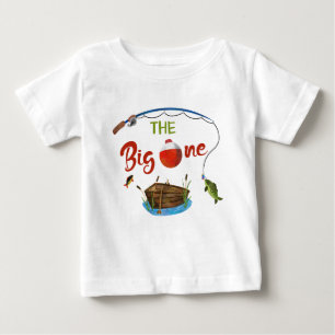 Camiseta Para Bebê A camiseta de bebê Boy O-fish-ally ONE