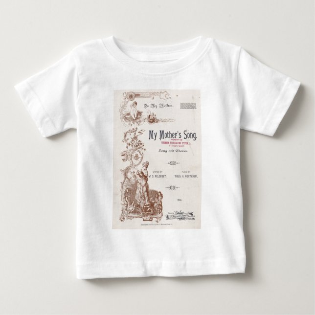 Camiseta Para Bebê A canção da minha mãe (Frente)