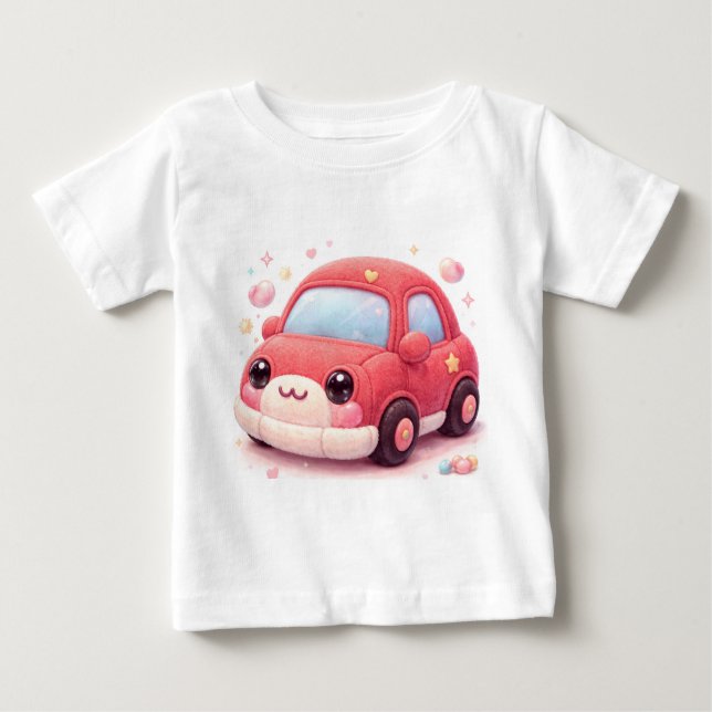 Camiseta Para Bebê A Candy Car (Frente)