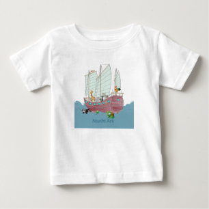 Camiseta Para Bebê A Capa Arca Americana Raglan T-Shirt de Noah