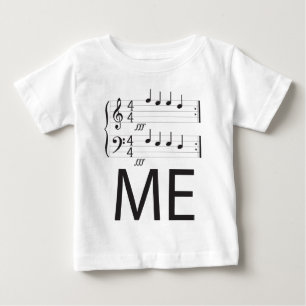 Camiseta Para Bebê A Capa longa infantil da música, alimenta-me!