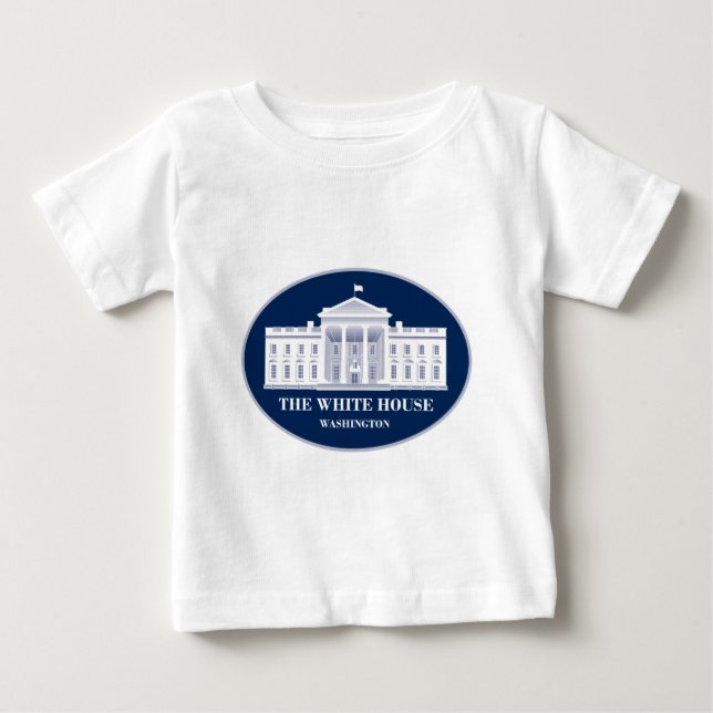 Camiseta Para Bebê A casa branca (Frente)