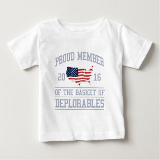 Camiseta Para Bebê A cesta de Deplorables