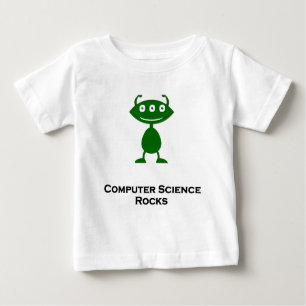 Camiseta Para Bebê A Ciência da Computação de Olhos Triplos Enrola em