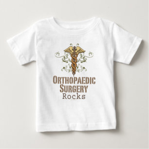 Camiseta Para Bebê A cirurgia ortopédica balança o T longo infantil