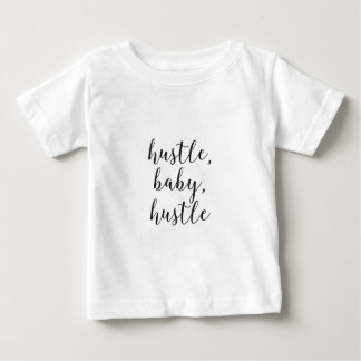 Camiseta Para Bebê A convicção, bebê, apressa o roteiro Cursive