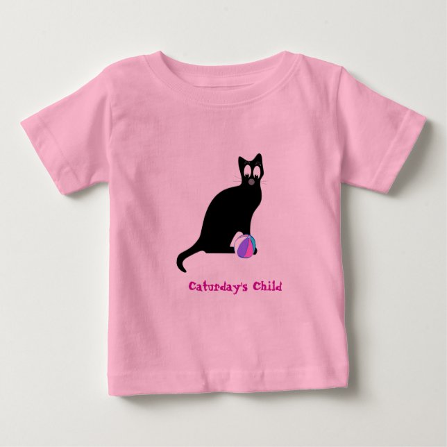 Camiseta Para Bebê A criança de Caturday (Frente)