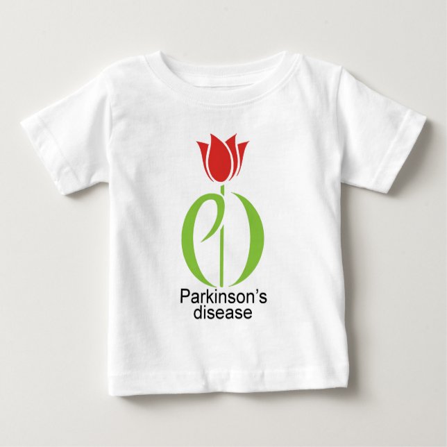 Camiseta Para Bebê a doença de Parkinson, doença dos parkinsons, (Frente)