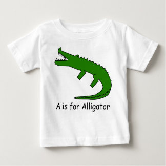 Camiseta Para Bebê A é para Alligator