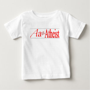 Camiseta Para Bebê A é para o ateu