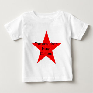 Camiseta Para Bebê A edição americana Cultura Star Red