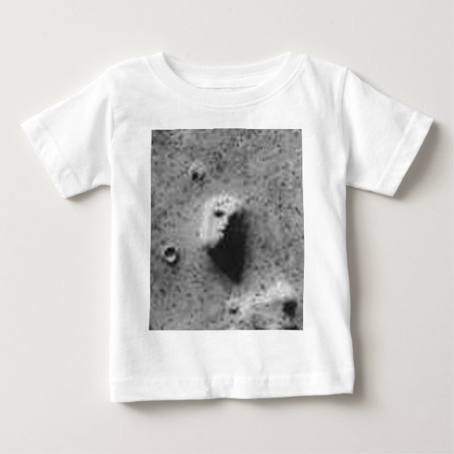Camiseta Para Bebê A FACE Sobre MARS-_-Cydonia Mensae (Frente)