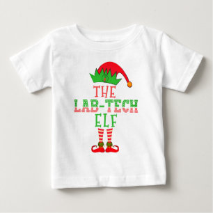 Camiseta Para Bebê A família de Natal do Elf Tech Lab Corresponde ao