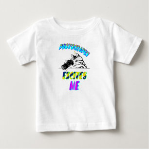 Camiseta Para Bebê A Fotografia Me Excitationa