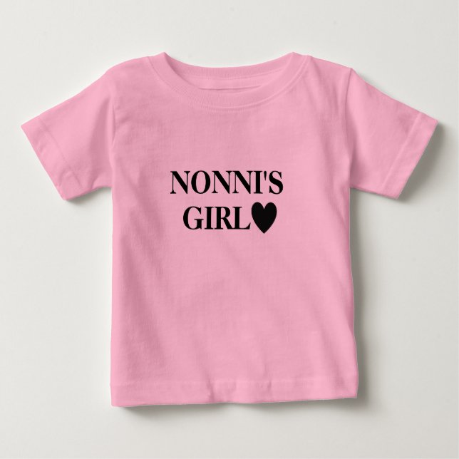 Camiseta Para Bebê A garota de Nonni (Frente)