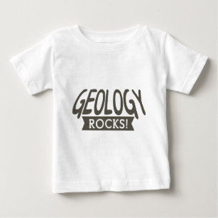 Camiseta Para Bebê A geologia balança o slogan