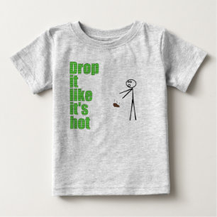 Camiseta Para Bebê A gota que gosta d está quente
