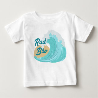 Camiseta Para Bebê A Grande Onda, Aniversário Rad Bro Wave T-Shirt