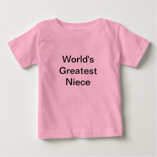 Camiseta Para Bebê A grande sobrinha dos mundos - tio