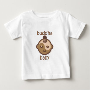 Camiseta Para Bebê A ioga fala o bebê: Cara do bebê de Buddha - car