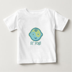 Camiseta Para Bebê A ioga fala o bebê: Iogue de Lil