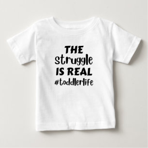 Camiseta Para Bebê a luta é a vida infantil real