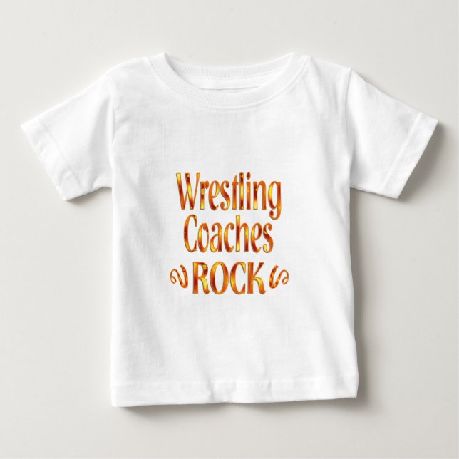 Camiseta Para Bebê A luta treina a rocha (Frente)