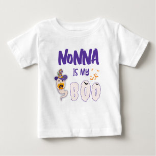 Camiseta Para Bebê A mãe Pai Nonna é a minha linda Branca de Hallowee