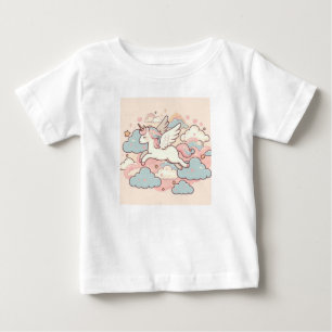 Camiseta Para Bebê A Magia dos Unicórnios