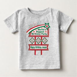 Camiseta Para Bebê A maior Festa de aniversário do mundo
