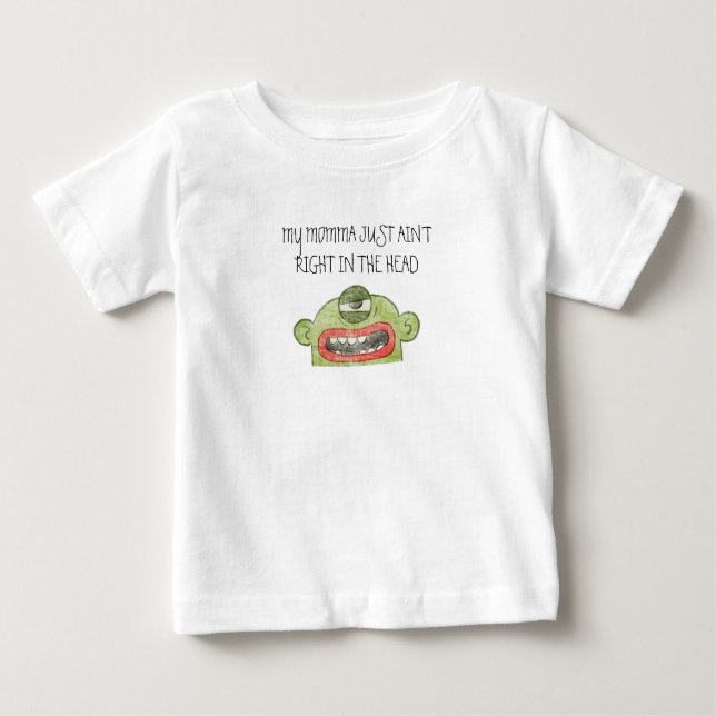 Camiseta Para Bebê a MAMÃE 5C NÃO É T DIREITO da CRIANÇA (Frente)