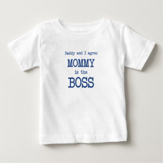 Camiseta Para Bebê A mamãe É O Chefe