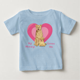 Camiseta Para Bebê A mamãe Me Ama Um Bebê Leão