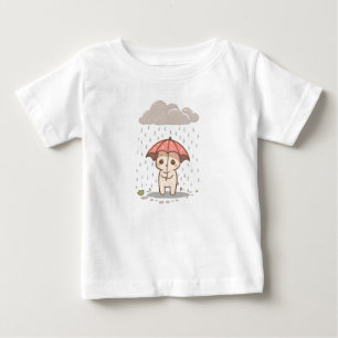 Camiseta Para Bebê A melhor criatura fofa debaixo da chuva