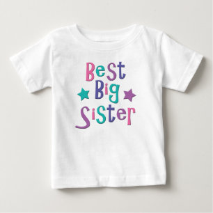 Camiseta Para Bebê A melhor irmã mais velha