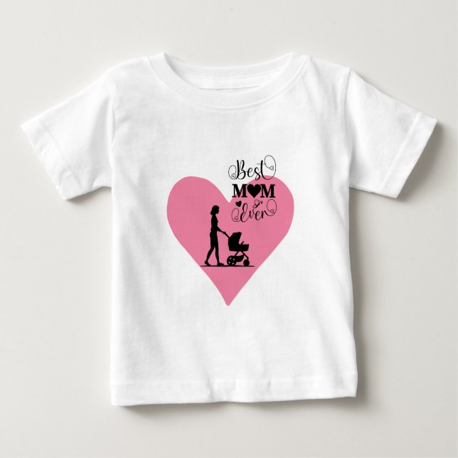Camiseta Para Bebê "A Melhor Mãe De Todos Os tempos - Momentos Sensív (Frente)