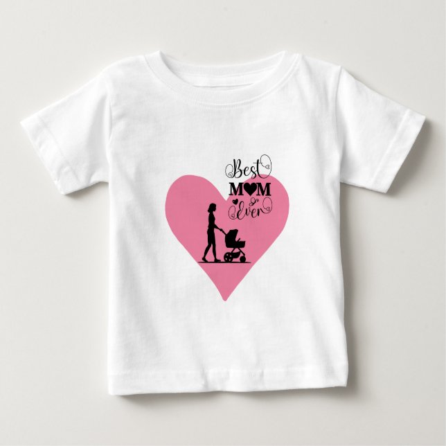 Camiseta Para Bebê "A Melhor Mãe De Todos Os tempos - Momentos Sensív (Frente)