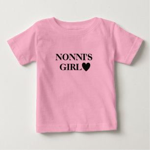 Camiseta Para Bebê A menina de Nonni