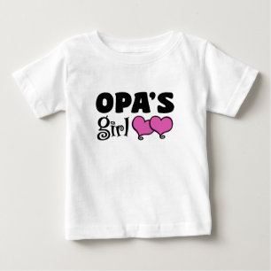 Camiseta Para Bebê A menina de Opa
